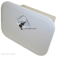 RWB Marine    RWB2334   Hatch -Dlx Box & Lock Wht   Catalogue Page 62