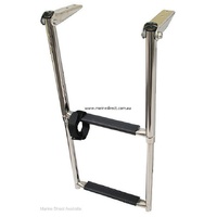 RWB Marine    RWB261   Ladder - Stainless Steel, Telescopic, Top Mount, 2 Step, W 290mm   Catalogue Page 147