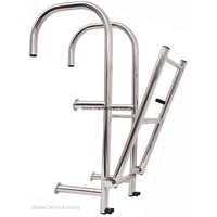 RWB Marine    RWB269B   Ladder - Step-thru, S/S,  4 Step, 4 Angled Legs, W 310mm   Catalogue Page 149