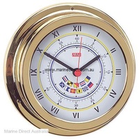 RWB Marine    RWB4560   Clock Brass Flags 120mm   Catalogue Page 496