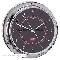 RWB Marine    RWB4568   Clock CP Brass Blk 95mm   Catalogue Page 495