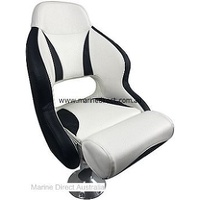 RWB Marine    RWB5031   Axis H52 Flip Up Compact SEat White/Black    Catalogue Page 435