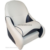 RWB Marine    RWB5075   Axis Deluxe OcEanstar Flip Up SEat White / Dark Blue   Catalogue Page 436