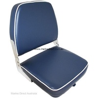RWB Marine    RWB5089   Axis Folding SEat Dark Blue / Ivory White Piping   Catalogue Page 432