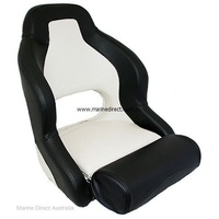 RWB Marine    RWB5099   Axis H52 Flip Up Compact SEat Black / Very Light Grey   Catalogue Page 435