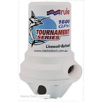 RWB Marine    RWB55   Rule Tournament 1600 Dual Port Livewell Pump 1600GPH   Catalogue Page 286