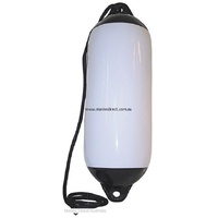 RWB Marine    RWB9945-L   Fender White/Black 900 x 300 With Double Braid Lanyard   Catalogue Page NIC