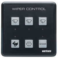 RWPANEL2  Vetus Australia Part Windscreen wiper control panel for up to 3 wipers, 12 / 24 V, incl. control panel