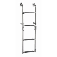 SLF4A  Vetus Australia Part Folding stainless steel (AISI 316) boarding ladder, transom mounted, with 4 steps, unfolded length 905 mm