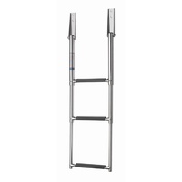 SLT3AW  Vetus Australia Part Telescopic stainless steel (AISI 316) wide boarding ladder with 3 steps, extended length 895 mm