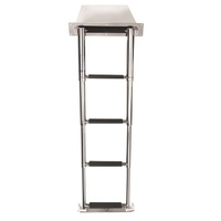 SLT4CA  Vetus Australia Part Telescopic stainless steel (AISI 316) boarding ladder with 4 steps, stowage cassette, extended length 1160 mm