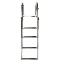 SLT4DA  Vetus Australia Part Telescopic stainless steel (AISI 316) boarding ladder with 4 steps, extended length 1600 mm