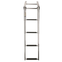SLT4PA  Vetus Australia Part Telescopic stainless steel (AISI 316) boarding ladder with 4 steps, extended length 1165 mm