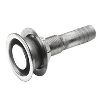 ST05S  Vetus Australia Part Air-vent nipple, stainless steel (AISI 316), for hose Ø 16 mm, straight flush