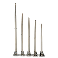 STANCH61  Vetus Australia Part Stanchion, stainless steel (AISI 316), length 619 mm, Ø 25 mm, 2 wire holes @ 305 / 610 mm