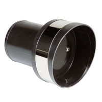 TC125  Vetus Australia Part Synthetic transom exhaust connection with check valve, TC125, Ø 125 mm 