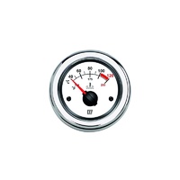TEMPW  Vetus Australia Part Water temperature gauge, white, 12/24 V (40-120°C), cut-out size Ø 52 mm (excl. sensor) 