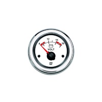 VLT12W  Vetus Australia Part Voltmeter, white, 12 V (10-16 V), cut-out size Ø 52 mm