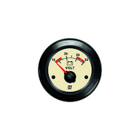 VLT24N  Vetus Australia Part Voltmeter, cream, 24 V (20-32 V), cut-out size Ø 52 mm 