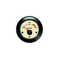 WASTN  Vetus Australia Part Waste water level indicator, cream, 12 / 24 V, cut-out size Ø 52 mm (excl. sensor)