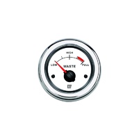 WASTW  Vetus Australia Part Waste water level indicator, white, 12 / 24 V, cut-out size Ø 52 mm (excl. sensor)