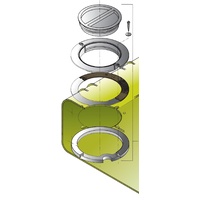 WTIKIT  Vetus Australia Part Inspection lid for rigid drinking water tanks, incl. counter flange and gasket